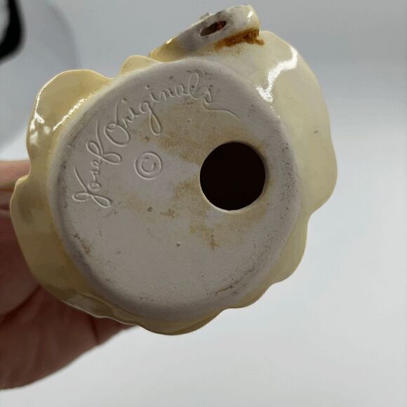 Vintage Josef Originals Porcelain Birthday Angel Girl age 8 Yellow Dress Japan - Picture 7 of 7